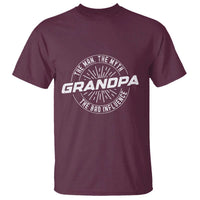 Funny Grandpa T Shirt Man Myth Bad Influence Funny Fathers Day - Wonder Print Shop