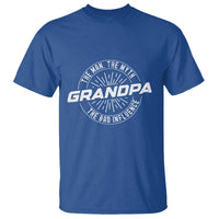 Funny Grandpa T Shirt Man Myth Bad Influence Funny Fathers Day - Wonder Print Shop