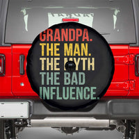 Funny Grandpa Spare Tire Cover Retro Man Myth Bad Influence Best Funny Fathers Day - Wonder Print Shop
