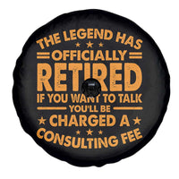 Funny Retirement Spare Tire Cover Funny The Legend Has Retired - Wonder Print Shop