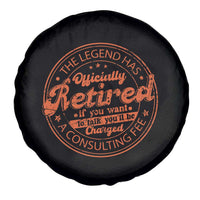 The Legend Has Retired Spare Tire Cover Retro Funny Retirement Gift Dad Humor