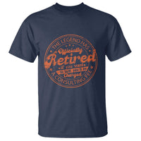 The Legend Has Retired T Shirt Retro Funny Retirement Gift Dad Humor
