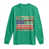 Funny Retirement Long Sleeve Shirt See Wife For Details Husband Dad Grandpa Humor US Flag