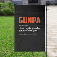 Funny Gunpa Garden Flag Gun Lover Grandpa Pro Gun Enthusiast - Wonder Print Shop