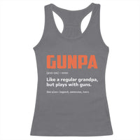 Funny Gunpa Racerback Tank Top Gun Lover Grandpa Pro Gun Enthusiast - Wonder Print Shop