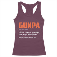 Funny Gunpa Racerback Tank Top Gun Lover Grandpa Pro Gun Enthusiast - Wonder Print Shop