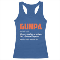 Funny Gunpa Racerback Tank Top Gun Lover Grandpa Pro Gun Enthusiast - Wonder Print Shop