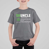 Funny Uncle Weed Smoker T Shirt For Kid Skuncle Definition Funny Weed Pot Cannabis Marijuana