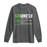 Funny Uncle Weed Smoker Long Sleeve Shirt Skuncle Definition Funny Weed Pot Cannabis Marijuana
