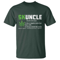 Funny Uncle Weed Smoker T Shirt Skuncle Definition Funny Weed Pot Cannabis Marijuana