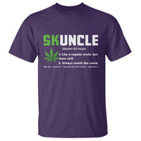 Funny Uncle Weed Smoker T Shirt Skuncle Definition Funny Weed Pot Cannabis Marijuana