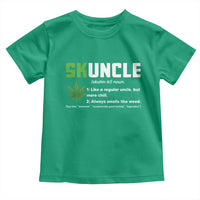 Funny Uncle Weed Smoker Toddler T Shirt Skuncle Definition Funny Weed Pot Cannabis Marijuana
