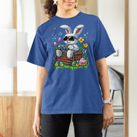 Gamer Rabbit T Shirt For Women Cute Bunny Gaming Eggs Video Games Easter Pixel Garden - Wonder Print Shop