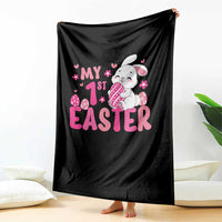 Baby First Easter Throw Blanket Cute Newborn Gift Bunny Rabbit - Wonder Print Shop
