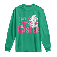Baby First Easter Long Sleeve Shirt Cute Newborn Gift Bunny Rabbit - Wonder Print Shop