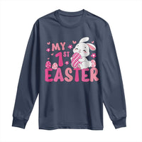 Baby First Easter Long Sleeve Shirt Cute Newborn Gift Bunny Rabbit - Wonder Print Shop