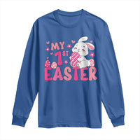Baby First Easter Long Sleeve Shirt Cute Newborn Gift Bunny Rabbit - Wonder Print Shop