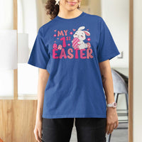 Baby First Easter T Shirt For Women Cute Newborn Gift Bunny Rabbit - Wonder Print Shop
