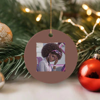Disgusted Black Doll Meme Ceramic Ornament Funny Sassy Reaction Afro Girl With Attitude