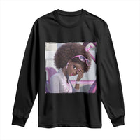Disgusted Black Doll Meme Long Sleeve Shirt Funny Sassy Reaction Afro Girl With Attitude