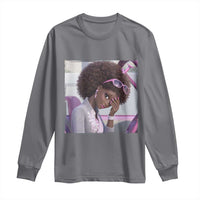 Disgusted Black Doll Meme Long Sleeve Shirt Funny Sassy Reaction Afro Girl With Attitude