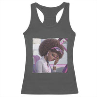 Disgusted Black Doll Meme Racerback Tank Top Funny Sassy Reaction Afro Girl With Attitude