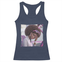 Disgusted Black Doll Meme Racerback Tank Top Funny Sassy Reaction Afro Girl With Attitude