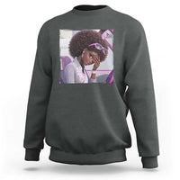 Disgusted Black Doll Meme Sweatshirt Funny Sassy Reaction Afro Girl With Attitude