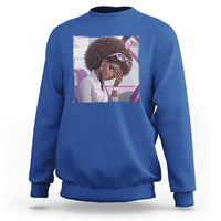 Disgusted Black Doll Meme Sweatshirt Funny Sassy Reaction Afro Girl With Attitude