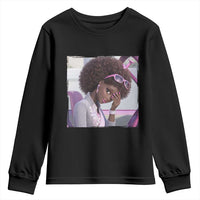 Disgusted Black Doll Meme Youth Sweatshirt Funny Sassy Reaction Afro Girl With Attitude