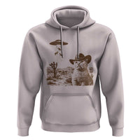 UFO Cowboy Cat Hoodie Vintage Graphic Retro Western Rodeo