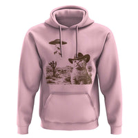 UFO Cowboy Cat Hoodie Vintage Graphic Retro Western Rodeo