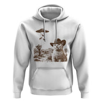 UFO Cowboy Cat Hoodie Vintage Graphic Retro Western Rodeo