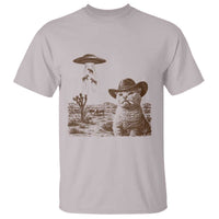 UFO Cowboy Cat T Shirt Vintage Graphic Retro Western Rodeo