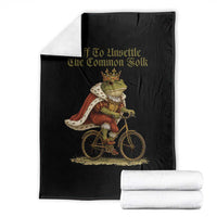 Chaotic Frog Meme Throw Blanket Off To Unsettle The Common Folk Vintage Unhinged Humor
