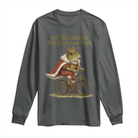 Chaotic Frog Meme Long Sleeve Shirt Off To Unsettle The Common Folk Vintage Unhinged Humor