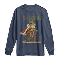 Chaotic Frog Meme Long Sleeve Shirt Off To Unsettle The Common Folk Vintage Unhinged Humor