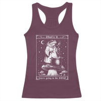 Frog Meme Racerback Tank Top Thats It Youre Going In The Soup Funny Weirdcore