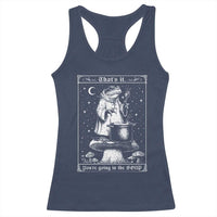 Frog Meme Racerback Tank Top Thats It Youre Going In The Soup Funny Weirdcore