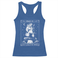 Frog Meme Racerback Tank Top Thats It Youre Going In The Soup Funny Weirdcore