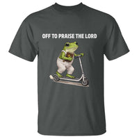 Funny Christian Frog T Shirt Off To Praise The Lord