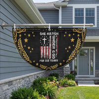 250 Years Anniversary Patriotic Fan Flag 250th Independence Day Freedom One Nation Under God US Flag