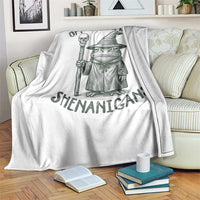 Wizard Frog Throw Blanket Funny Off to Commit Shenanigans