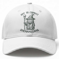 Wizard Frog Baseball Cap Funny Off to Commit Shenanigans