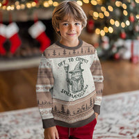 Wizard Frog Ugly Christmas Sweater Funny Off to Commit Shenanigans