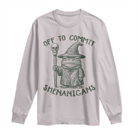 Wizard Frog Long Sleeve Shirt Funny Off to Commit Shenanigans