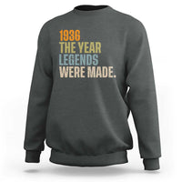 90th Birthday Gift For Men Sweatshirt Vintage 1936 90 Years Old Birthday