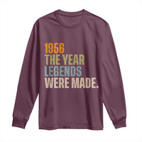 70th Birthday Gift For Men Long Sleeve Shirt Vintage 1956 70 Years Old Birthday
