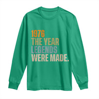 50th Birthday Gift For Men Long Sleeve Shirt Vintage 1976 50 Years Old Birthday