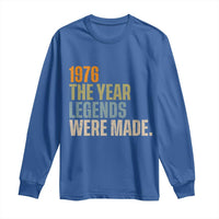 50th Birthday Gift For Men Long Sleeve Shirt Vintage 1976 50 Years Old Birthday